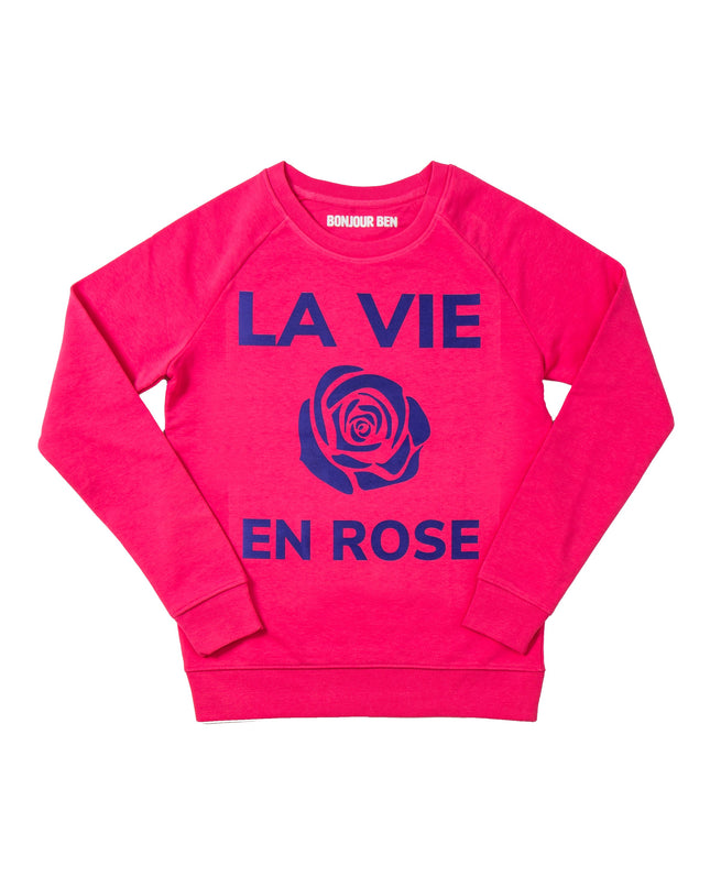 La vie en rose  Sweatshirt - Pink/Lila