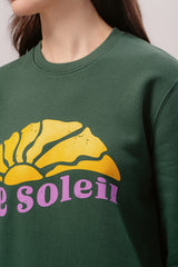 BONJOUR BEN le soleil Sweater I green &amp; sunset