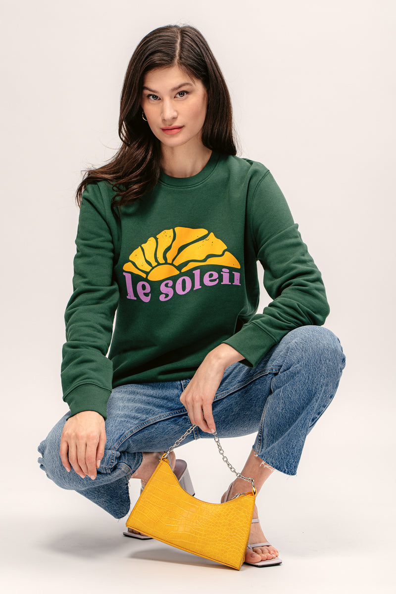 Le Soleil Sweatshirt - Grün/Sunset