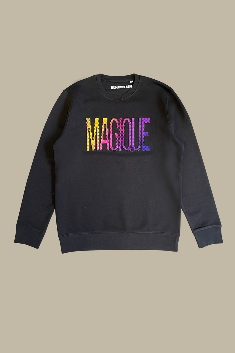 Magique Sweatshirt - Schwarz/Farbverlauf