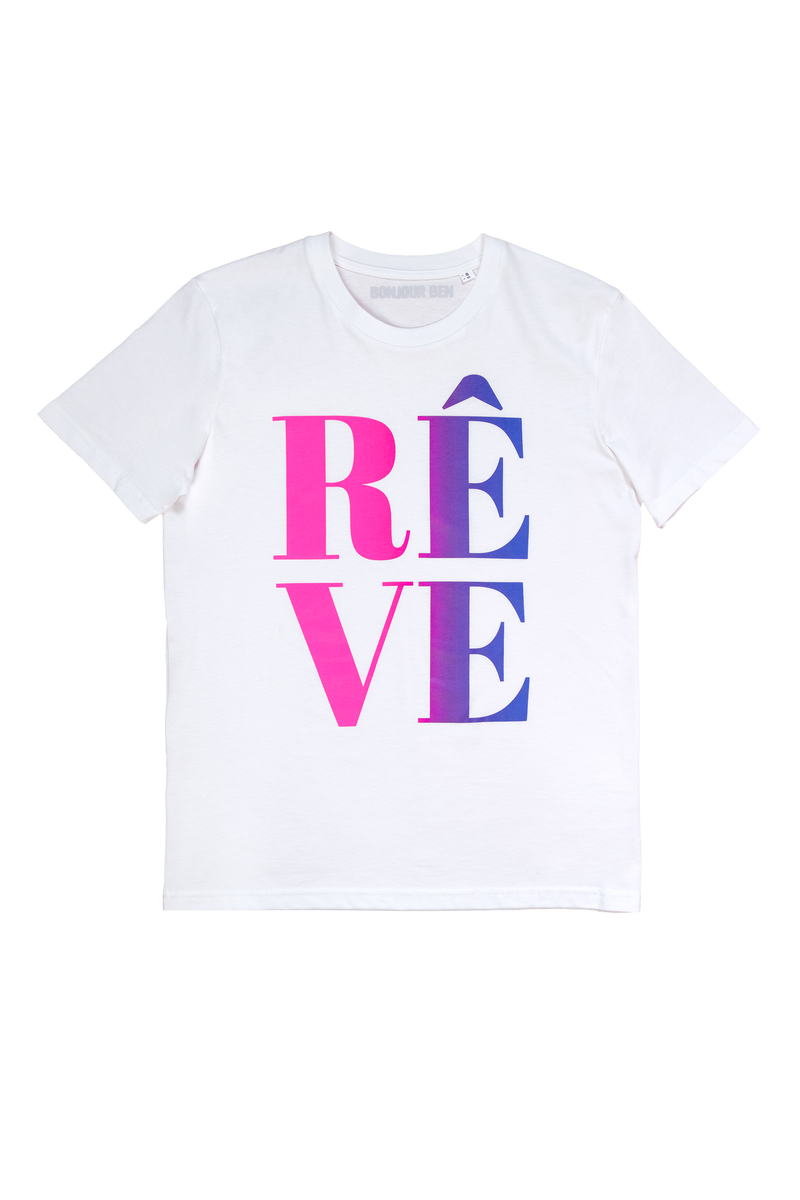 Rêve T-Shirt - Offwhite/Neon Pink