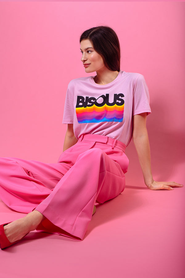 Bisous T-Shirt - Rosa