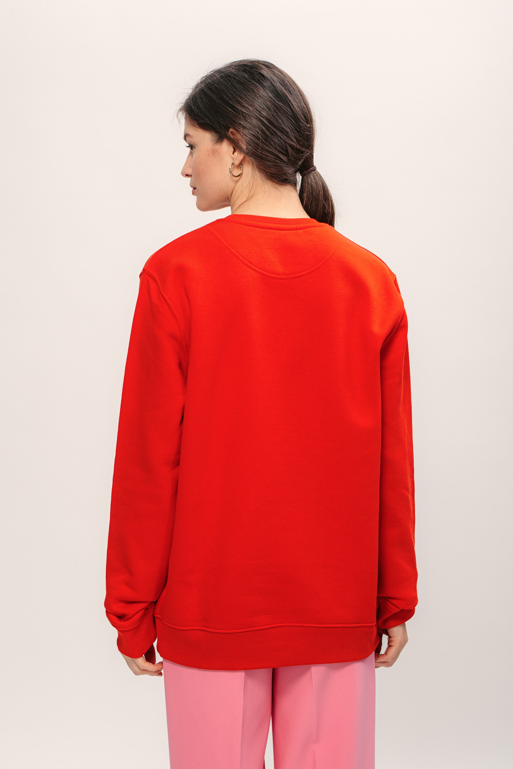 Peut-Être Sweater - Red/Neon Pink 