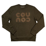 COUCOU Sweatshirt  - Khaki/Glitzer Gold
