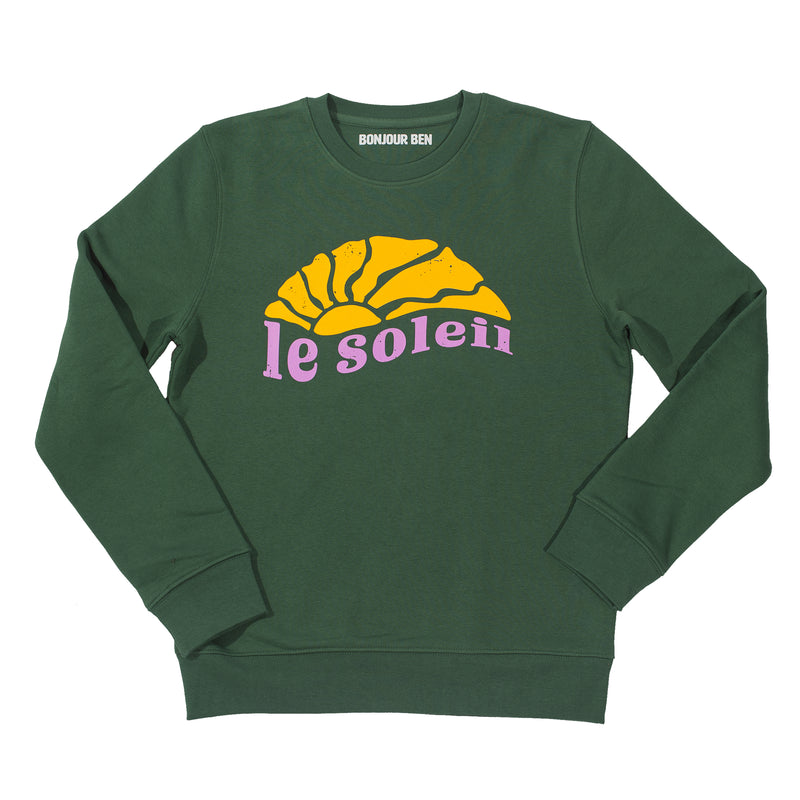 BONJOUR BEN le soleil Sweater I green &amp; sunset