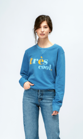 Très Cool Sweatshirt - Vintage Blau