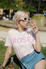 Rosé T-Shirt - Rosa/Glitzer