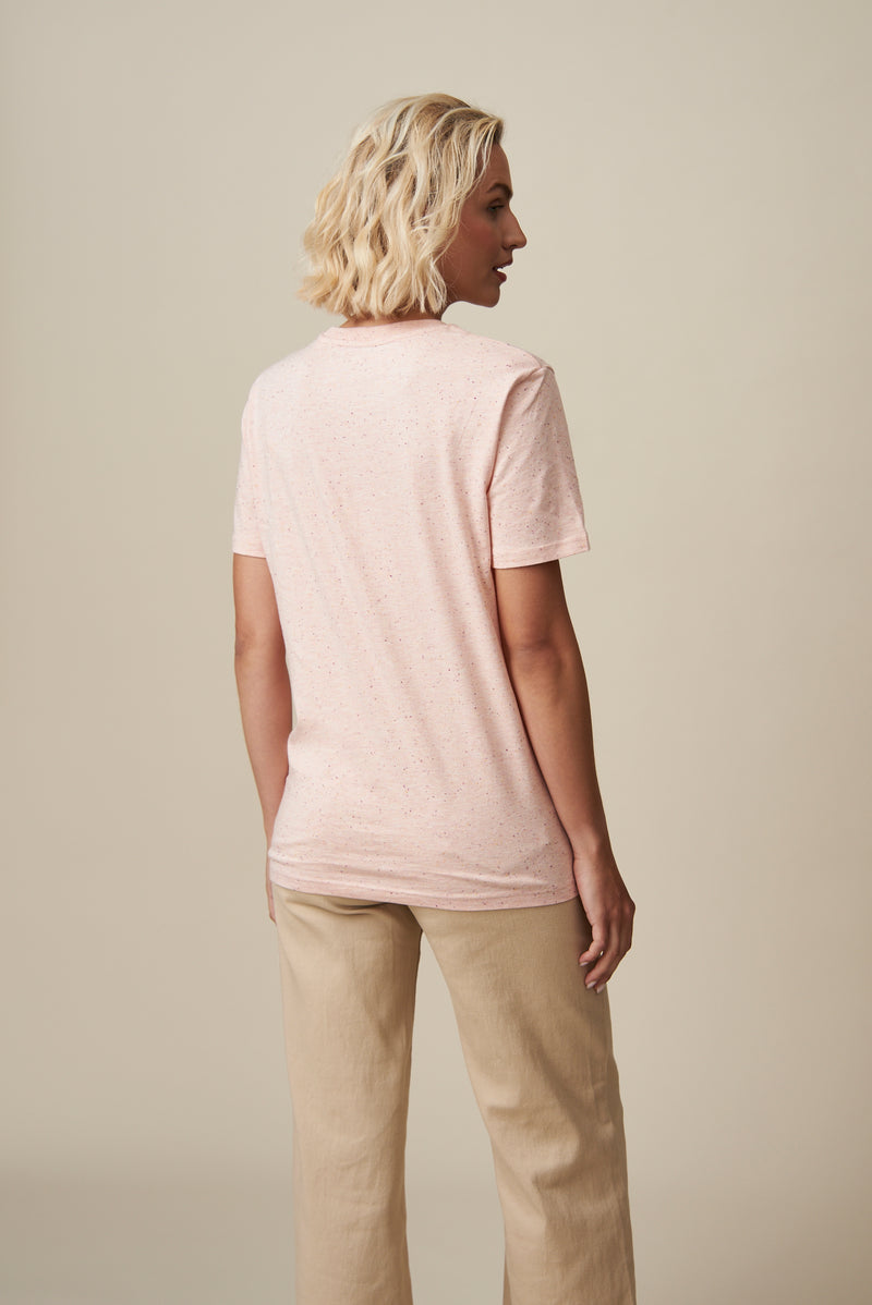 La Folie T-Shirt - orange-pink-meliert / neongelb