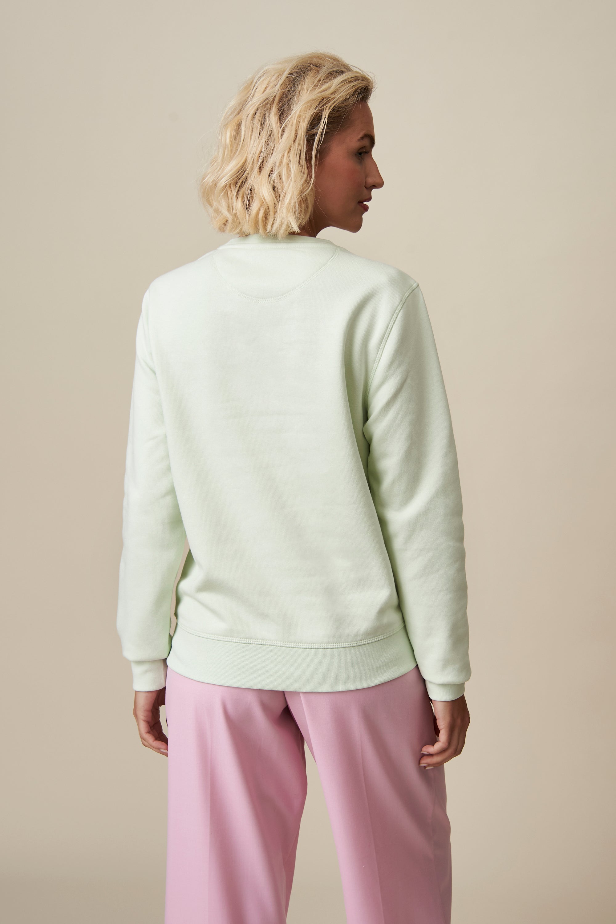 Basé à Paris Sweatshirt - Pastel Green /Lavender