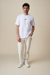 ÉCOÏSTE T-Shirt - Weiß / Grün (ultra heavy material)