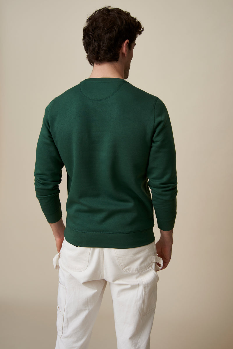 Le Weekend Sweatshirt - Green / Beige