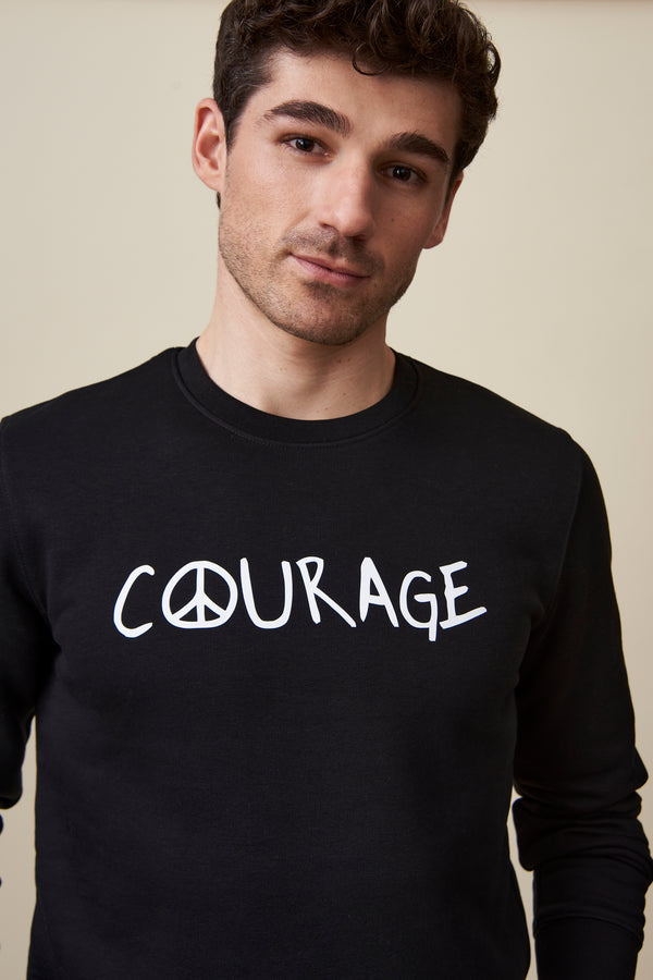Courage Sweatshirt - Black /White
