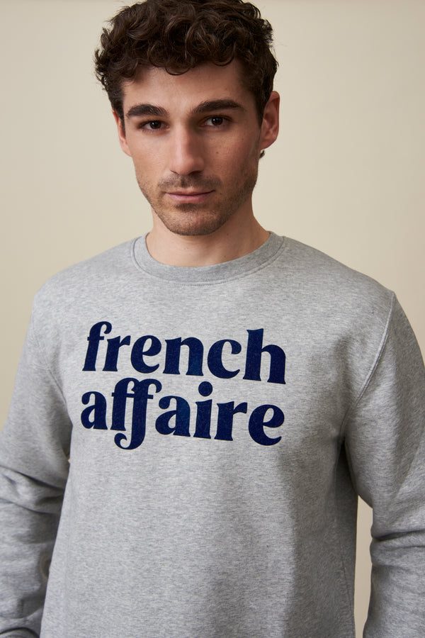 French Affaire Sweater - Grey/Blue 