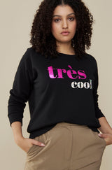 Trés Cool Sweater - Black/Pink Confetti 