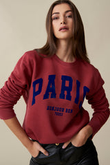 Paris Sweatshirt - Bordeaux/Blau