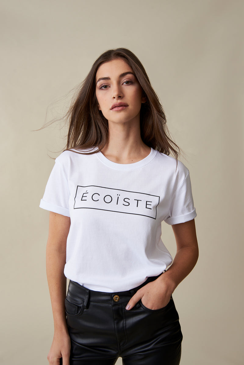 Écoïste T-Shirt - Weiß/Schwarz