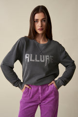 Allure Sweatshirt - Grau Vintage/Glitzer