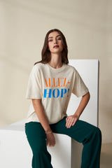 Allez-Hop! T-Shirt - Beige/Neon