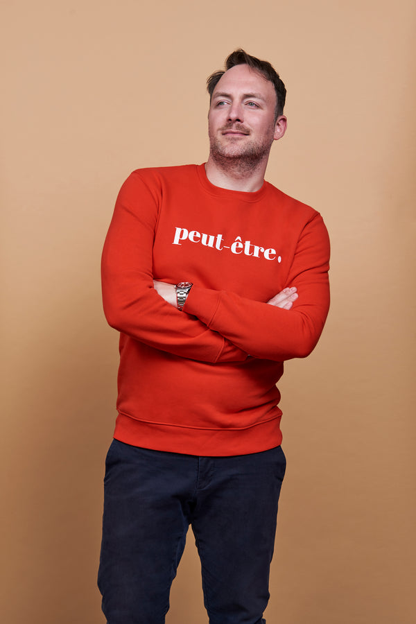 Peut-Être Sweater - Red/White 