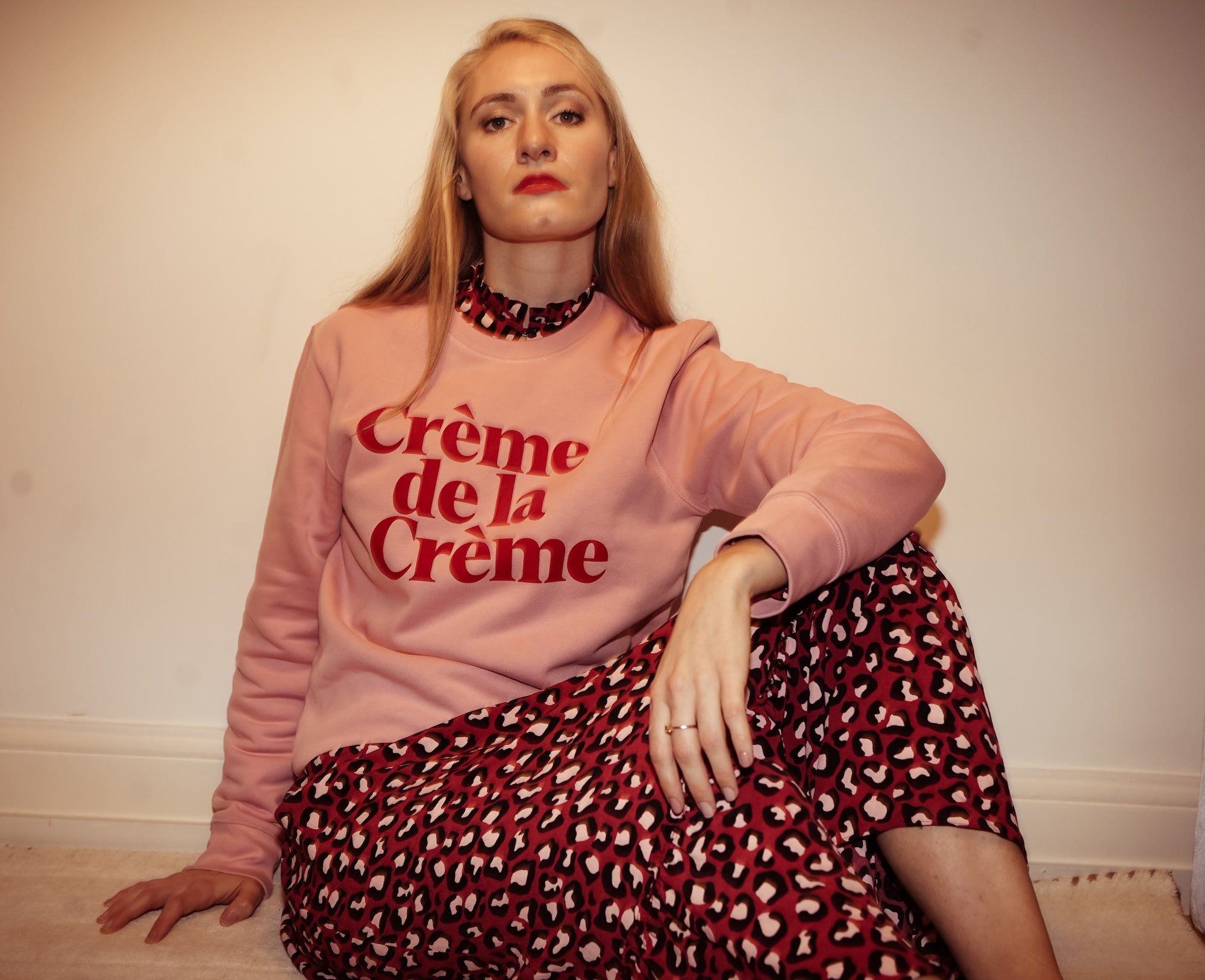 Crème de la Crème Sweater - Rose/Red 