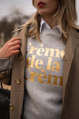 Crème de la Crème Sweatshirt - Grau/Gold