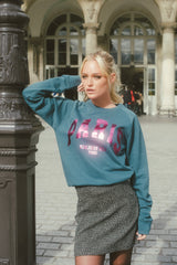 Paris Sweater - Petrol/Pink Metallic 