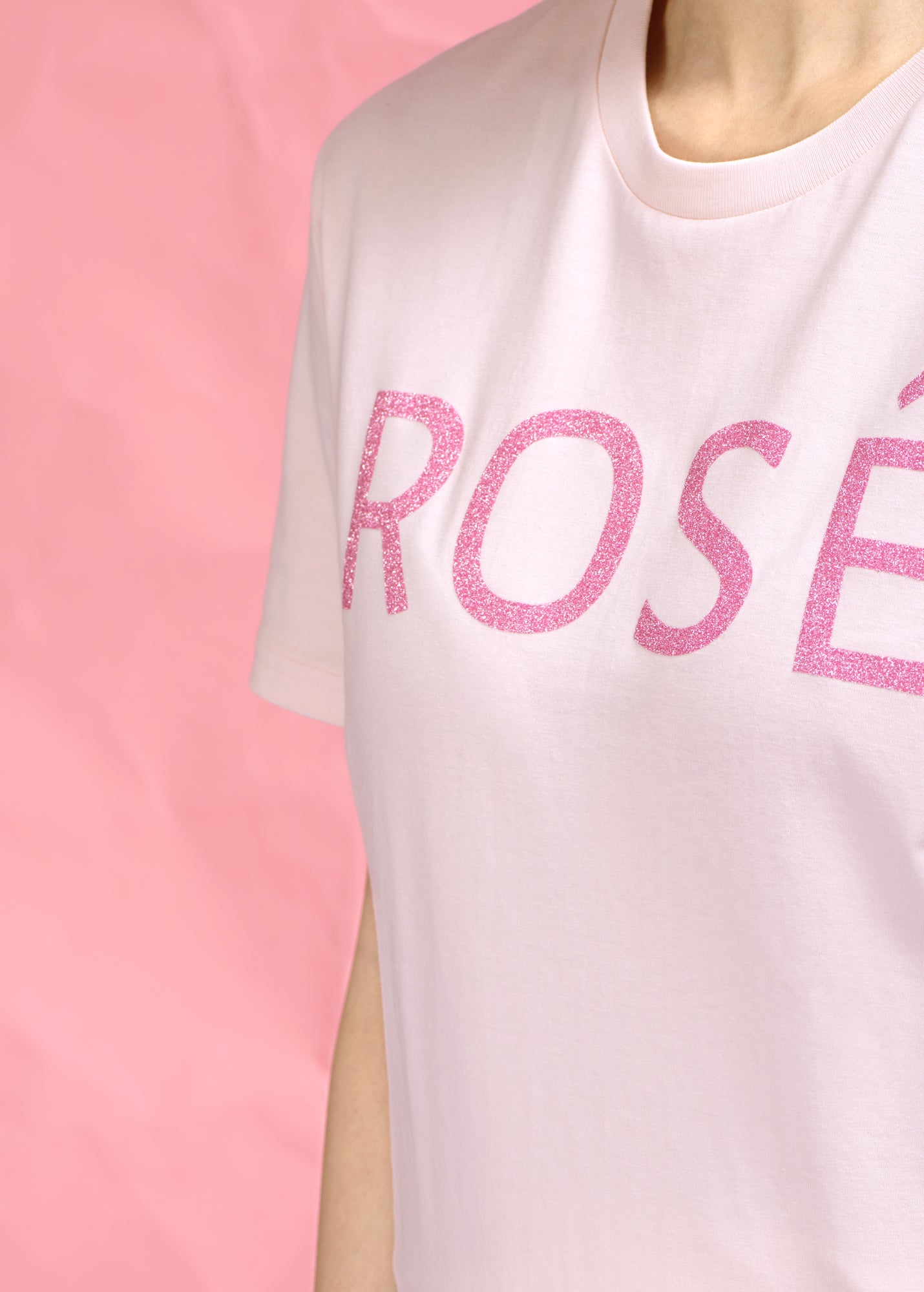 Rosé T-Shirt - Rose/Glitter 