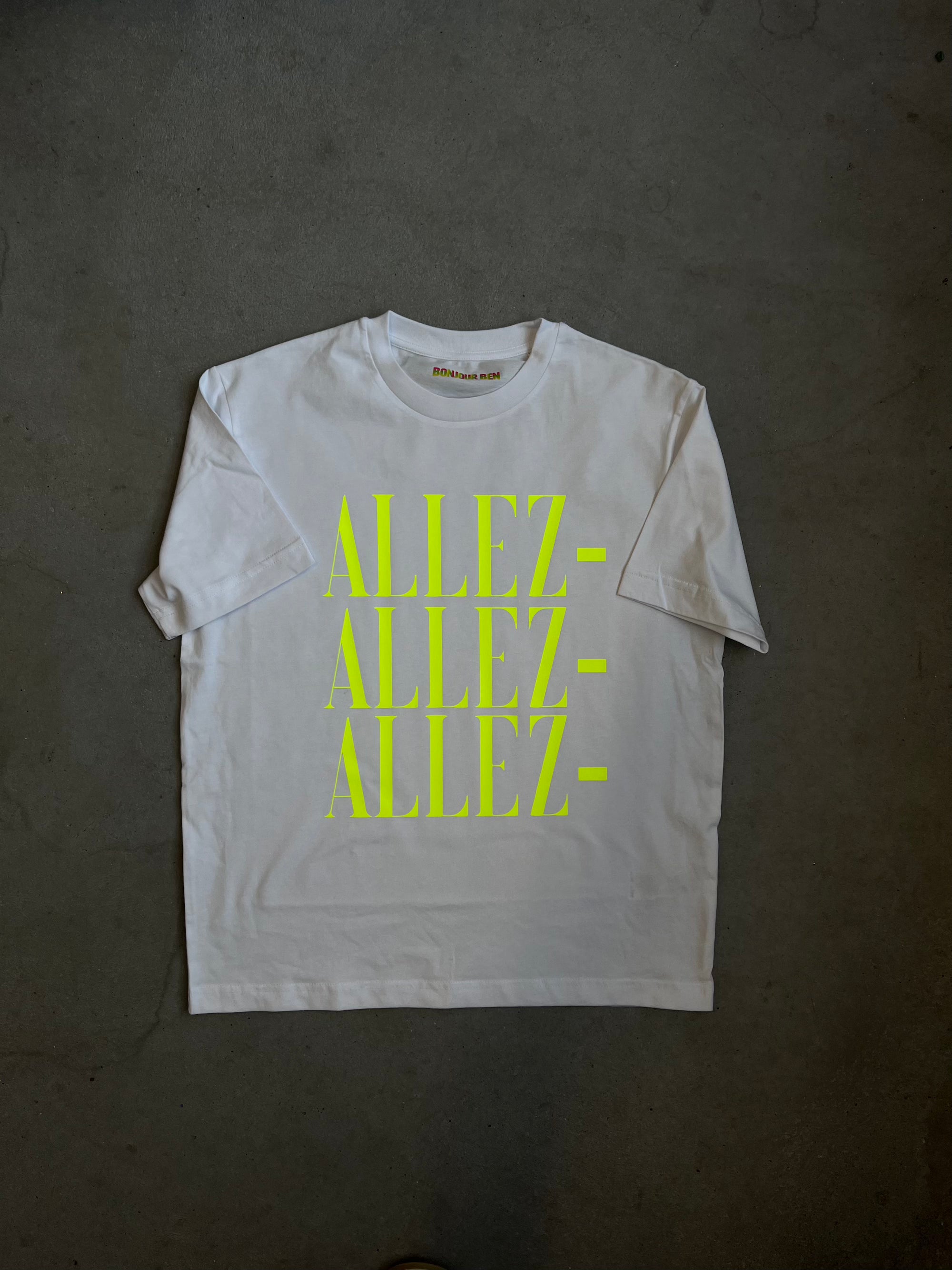 ALLEZ ALLEZ ALLEZ T-Shirt - Weiß/Neon