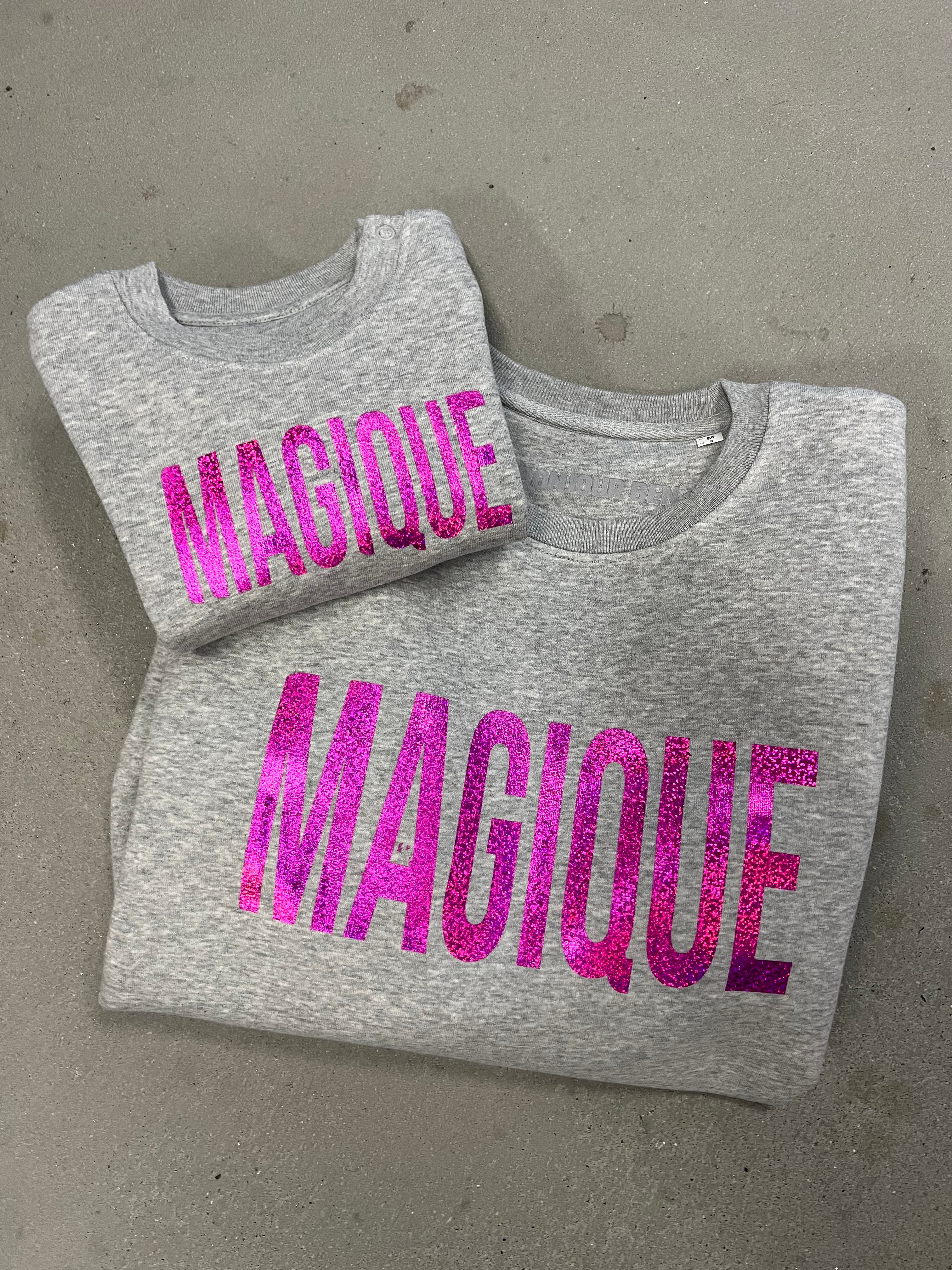 Bébé Magique Sweatshirt - Grau / Pink
