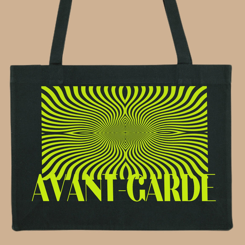 Avant-Garde Cotton Bag - Black/Neon Green 