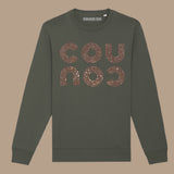 COUCOU Sweater - Khaki/Glitter Gold 