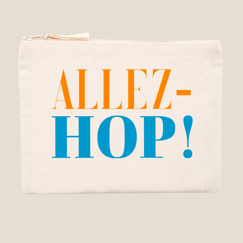 Allez-Hop! Cosmetic Bag - Beige/Neon 