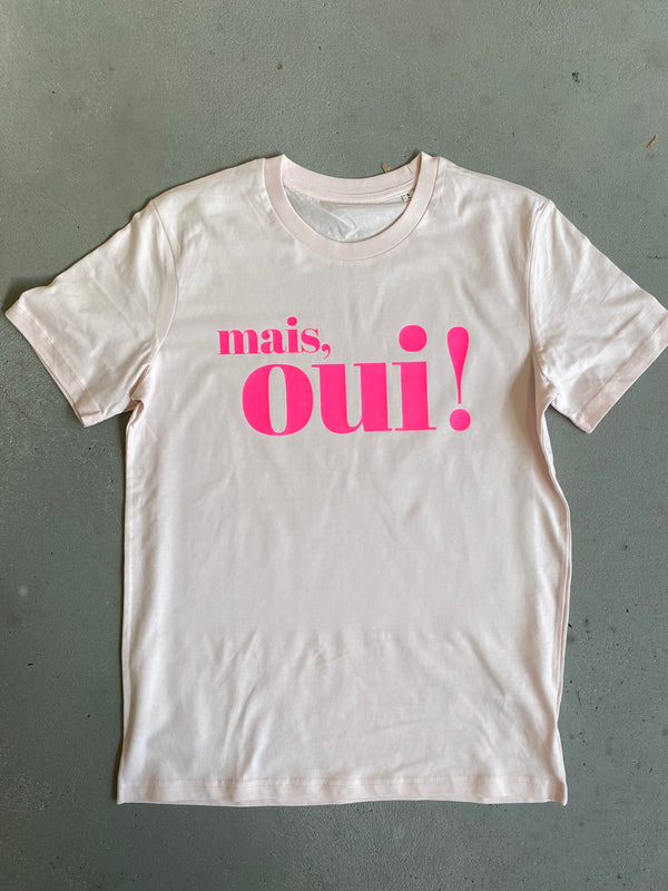Mais, Oui! T-Shirt - Rosa/Neon
