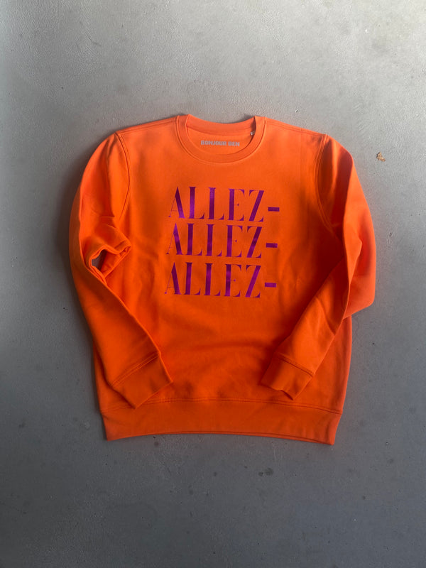 Allez Allez Allez Sweatshirt - Orange/Lila