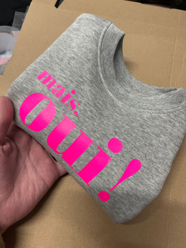 Mais Oui T-Shirt - Rose/Neon 