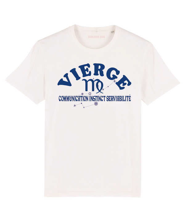  Zodiac signs T-Shirt Virgo - White/Blue 