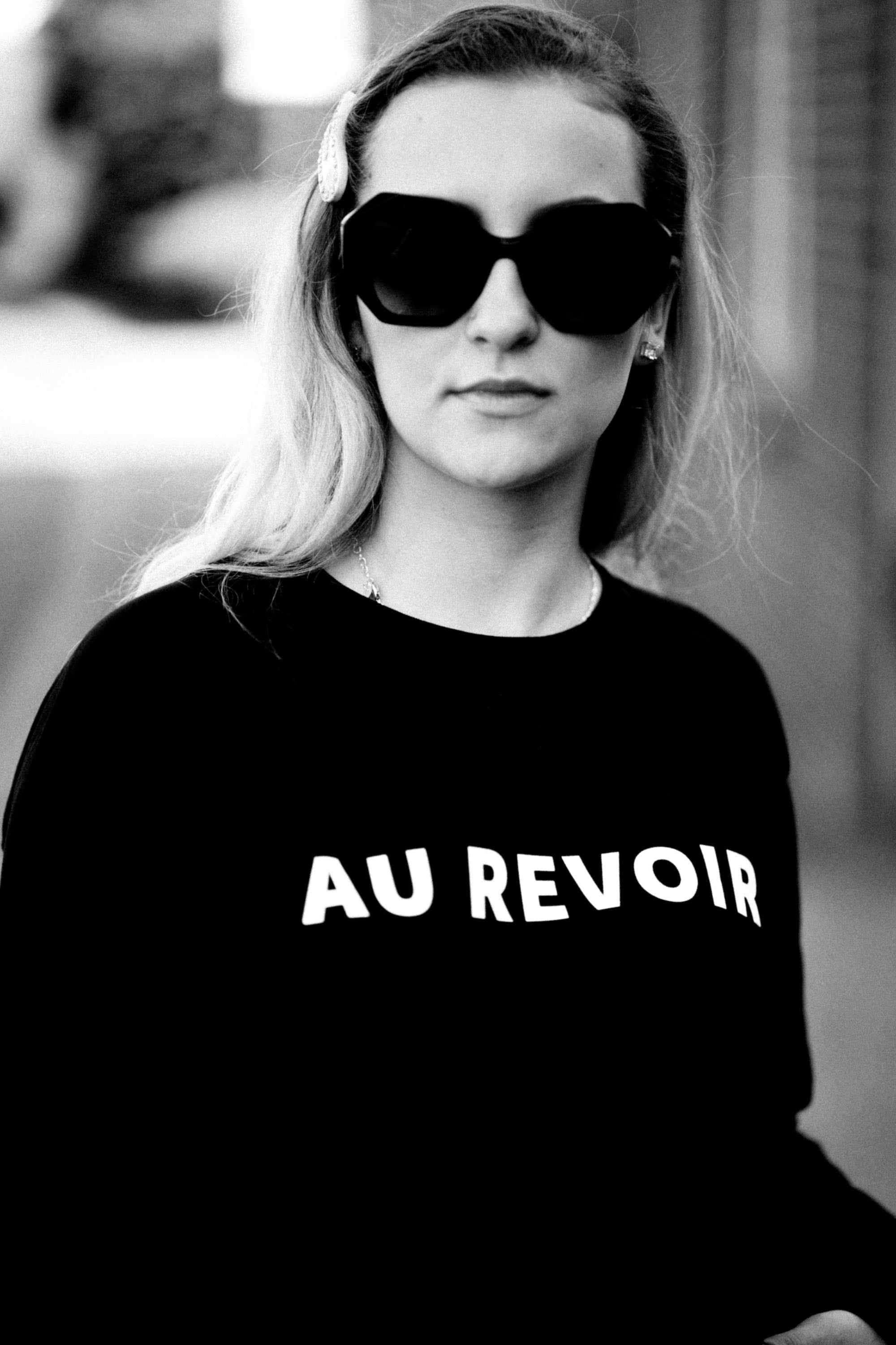BONJOUR BEN au revoir. Sweater | black & white