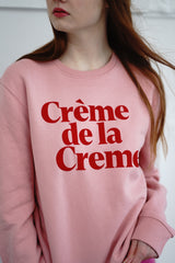 Crème de la Crème Sweatshirt - Rosa/Rot