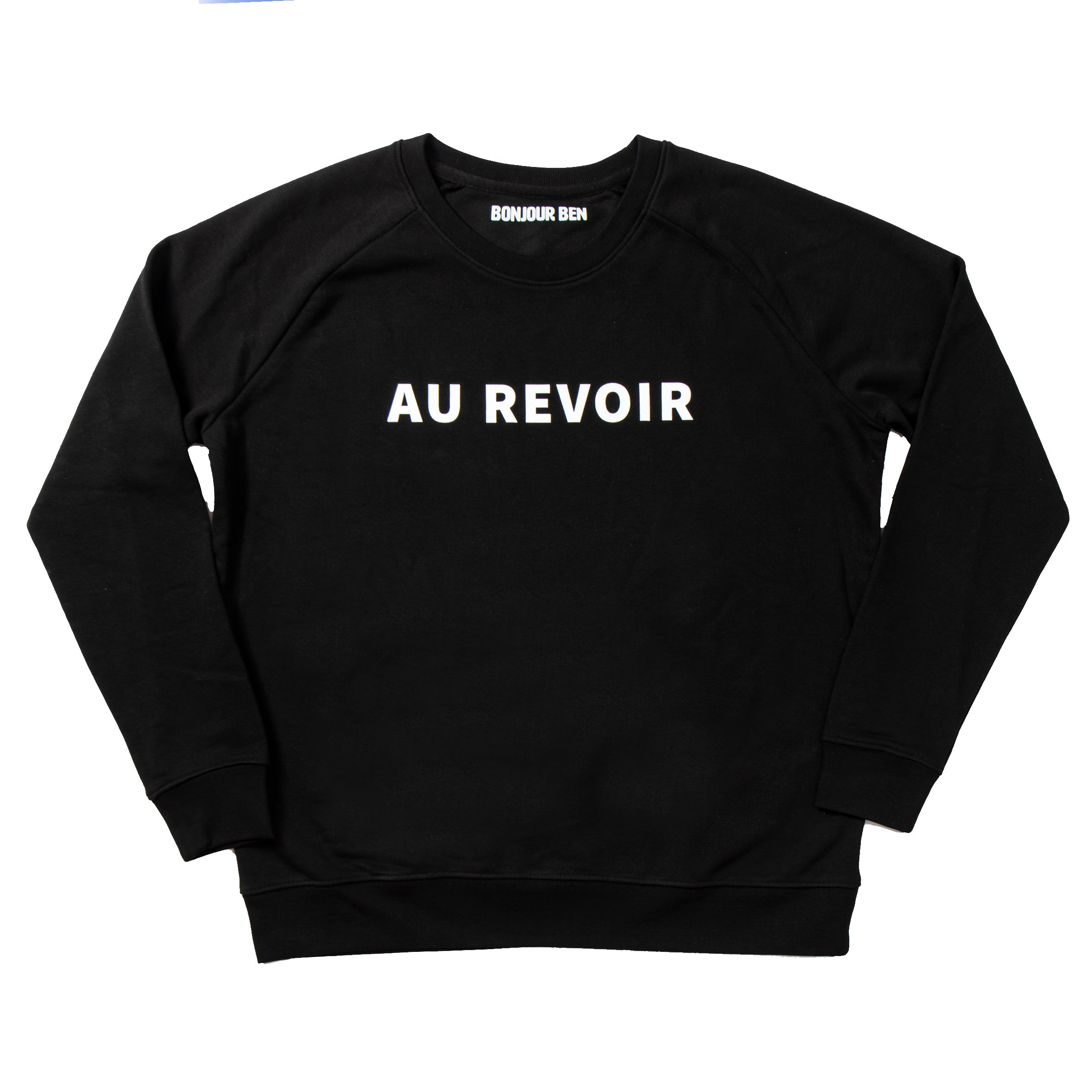 Au Revoir Sweatshirt - Schwarz/Weiß