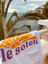 Le Soleil T-Shirt - Weiß /Orange & Lila