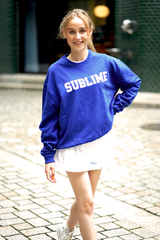 Sublime Sweatshirt - Blau/Weiß