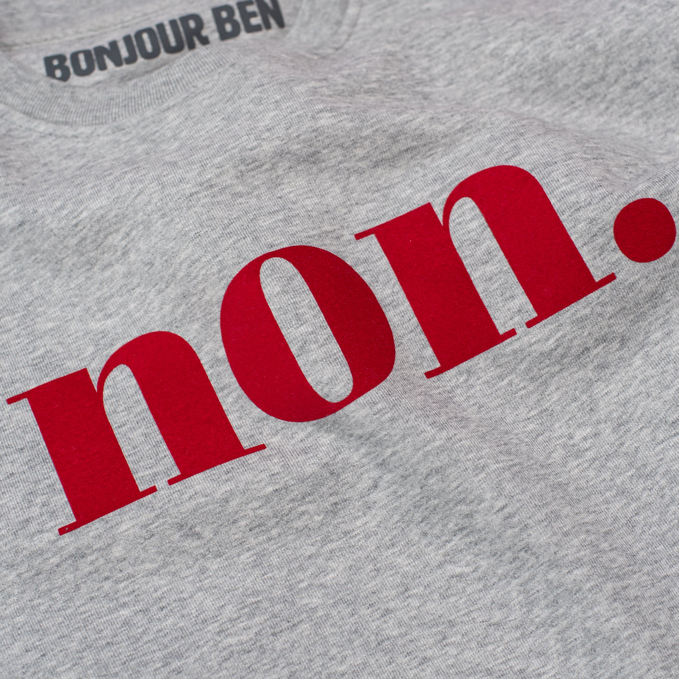 Non.  Sweater - Grey/Red