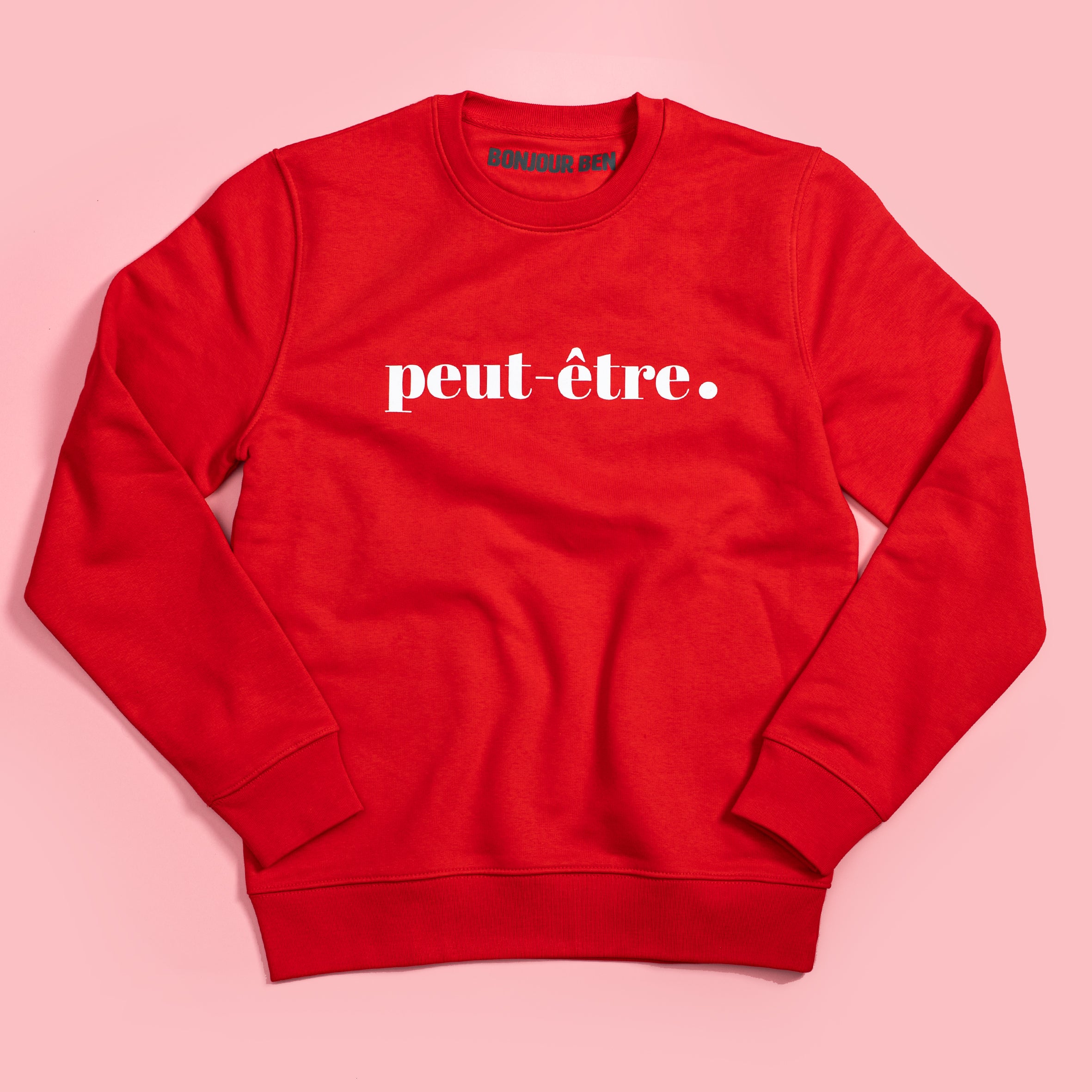 Peut-Être Sweatshirt - Rot/Weiß