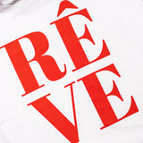 Rêve T-Shirt  - Weiß/Rot