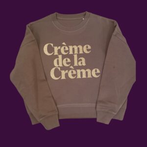 Crème de la Crème Sweater –  warmes braun / gold glitzer