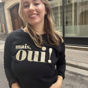 mais, oui! Sweater –  schwarz / gold glitzer