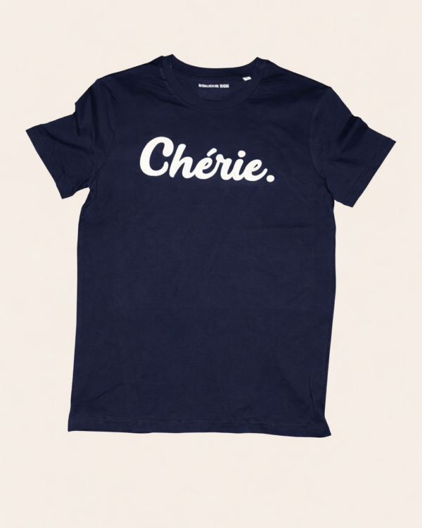 Chérie T‑Shirt dunkelblau / weiß