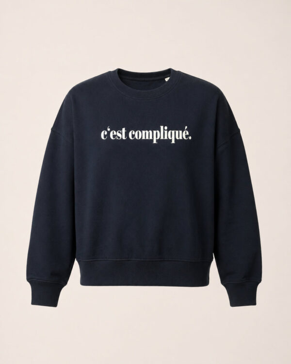 C'est compliqué Sweatshirt schwarz / beige
