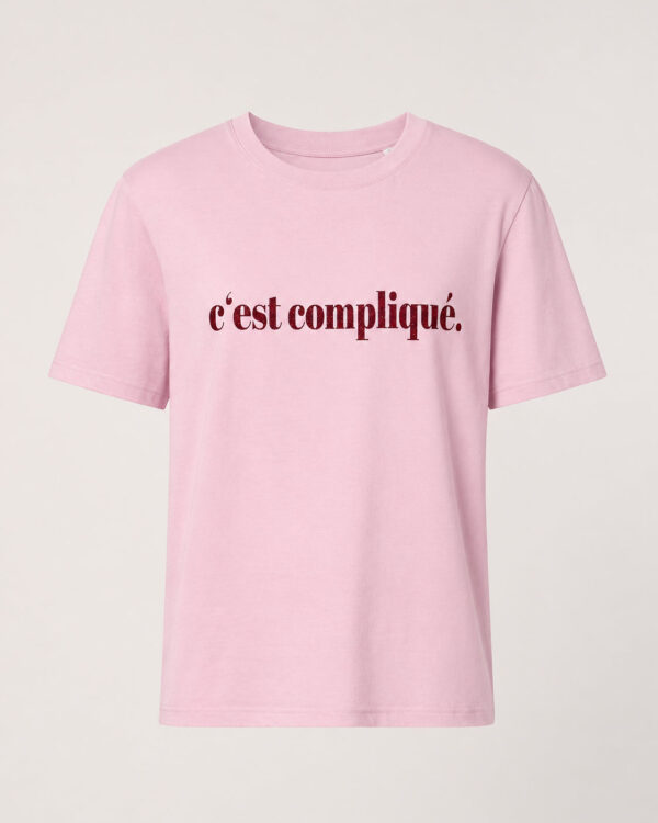 C'est compliqué T-Shirt rosa /rotglitzer