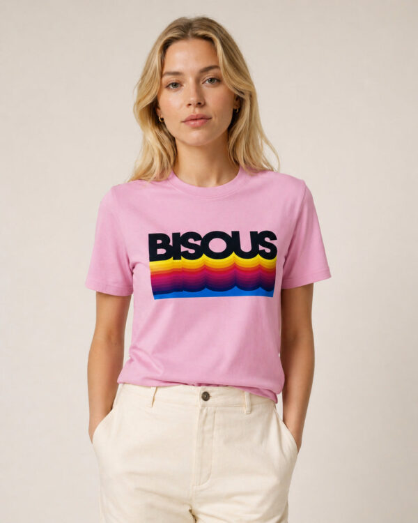Bisous T-Shirt rosa/bunt